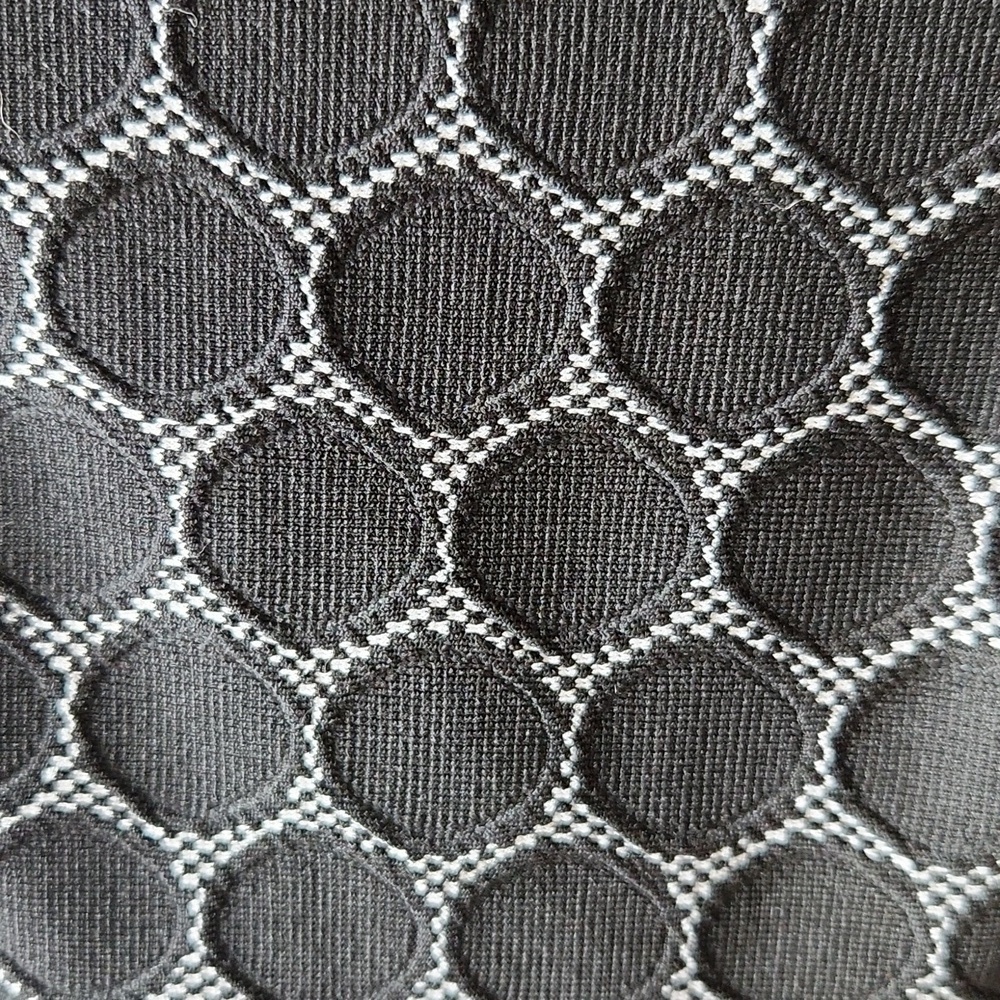 Elle Black & Charcoal Circle-Pattern Dres - Picture 6 of 14